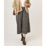 ダークブラウン(87) | 【大きいサイズ】キュロットパンツ | eur3