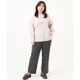 【大きいサイズ/裏起毛】センタープレスストレートパンツ | eur3 | 詳細画像16