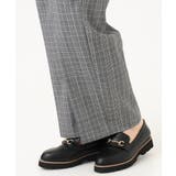 【大きいサイズ/ 裏起毛】センタープレスチェック柄ストレートパンツ | eur3 | 詳細画像15