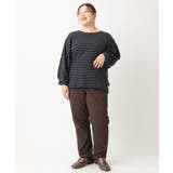 【大きいサイズ】さらさらストレッチ裏起毛ストレートパンツ | eur3 | 詳細画像15 