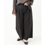 ブラック(94) | 【大きいサイズ】タックパンツ | eur3