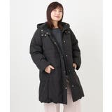 ブラック(94) | 【大きいサイズ】フードロングダウンコート | eur3