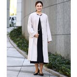 【大きいサイズ】ノーカラーロングコート | eur3 | 詳細画像1 