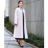 【大きいサイズ】ノーカラーロングコート | eur3 | 詳細画像2 