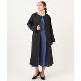 【大きいサイズ】ノーカラーロングコート | eur3 | 詳細画像22 