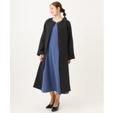 【大きいサイズ】ノーカラーロングコート | eur3 | 詳細画像23 