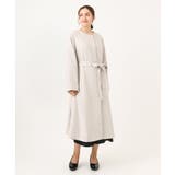 【大きいサイズ】ノーカラーロングコート | eur3 | 詳細画像5 