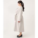 【大きいサイズ】ノーカラーロングコート | eur3 | 詳細画像9 