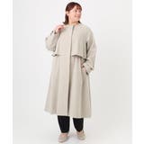 【大きいサイズ】ノーカラートレンチコート | eur3 | 詳細画像11 