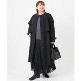 【大きいサイズ】ノーカラートレンチコート | eur3 | 詳細画像25 