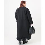 【大きいサイズ】ノーカラートレンチコート | eur3 | 詳細画像27 