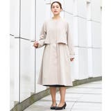 【大きいサイズ】ノーカラートレンチコート | eur3 | 詳細画像5 