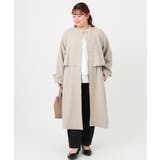 【大きいサイズ】ノーカラートレンチコート | eur3 | 詳細画像9 