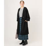 【大きいサイズ】ノーカラーロングコート | eur3 | 詳細画像27 