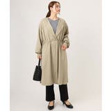 【大きいサイズ】ノーカラーロングコート | eur3 | 詳細画像5 