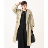 【大きいサイズ】ノーカラーロングコート | eur3 | 詳細画像7 