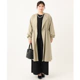 【大きいサイズ】ノーカラーロングコート | eur3 | 詳細画像8 