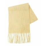 ライトイエロー | カラーネップロングフリンジデザインマフラー | eur3