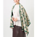 グリーン | ハート柄ストール | eur3