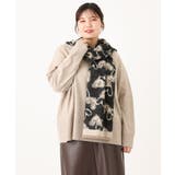 ブラック | ハート柄ストール | eur3