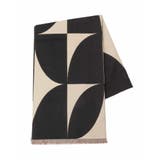 ブラック | モダン柄ストール | eur3