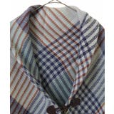 【2WAY/洗える】トグル付きチェック柄大判ストール | eur3 | 詳細画像3 