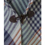 【2WAY/洗える】トグル付きチェック柄大判ストール | eur3 | 詳細画像5 