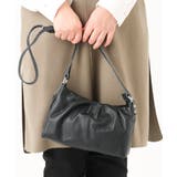 ブラック | レザータックコンパクトショルダーバッグ | eur3