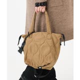 ベージュ | 【マルチWAY】キルティングフラットバッグ | eur3