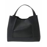 ブラック | 【2WAY】切り替えデザインフェイクレザーハンドバッグ | eur3