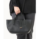 ブラック | 【2WAY】フェイクレザースクエアデザインバッグ | eur3