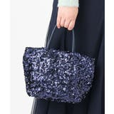 ネイビー | 【2WAY】スパンコールミニトートバッグ | eur3