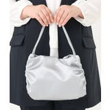 グレー | サイドギャザーサテンミニトートバッグ | eur3