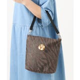 ブラウン | ゼブラ箔デザイントートバッグ | eur3