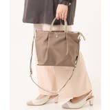 ベージュ | 【撥水】肩楽ナイロン2WAYバッグ | eur3
