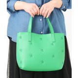 グリーン(35) | 星柄刺繍トートバッグ | eur3