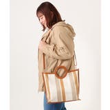 【2WAY】ストライプパイピングスクエアトートバッグ | eur3 | 詳細画像3 