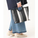 【2WAY】ストライプパイピングスクエアトートバッグ | eur3 | 詳細画像5 