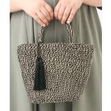 ブラック(94) | タッセル付きバイカラーカゴバッグ | eur3