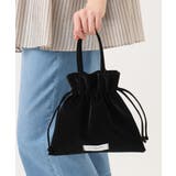 ブラック | フェイクレザー巾着ミニバッグ | eur3