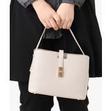 グレージュ | フェイクレザーワンハンドルスクエアバッグ | eur3