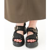 ブラック(94) | ベルトデザインボリュームサンダル | eur3