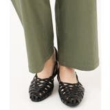ブラック | カットワークレースアップパンプス | eur3