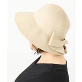 バックリボンスリット麦わらハット | eur3 | 詳細画像3 