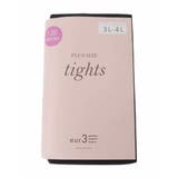 ブラック | 【120デニール】プラスサイズタイツ | eur3