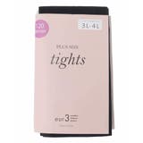 ブラック | 【120デニール】プラスサイズタイツ | eur3