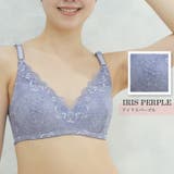 アイリスパープル | \ノンワイヤー/すっきり綺麗ブラ M~3L 背中すっきり ブラ単品 | JACONNE