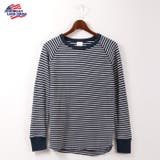 ネイビーxホワイト(細ピッチ89) | ボーダー長袖Tシャツ | JEMORGAN