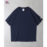 ネイビー | 天竺クルーネック無地半袖Tシャツ | JEMORGAN