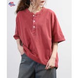 天竺ピグメント加工半袖ヘンリーネックTシャツ | JEMORGAN | 詳細画像6